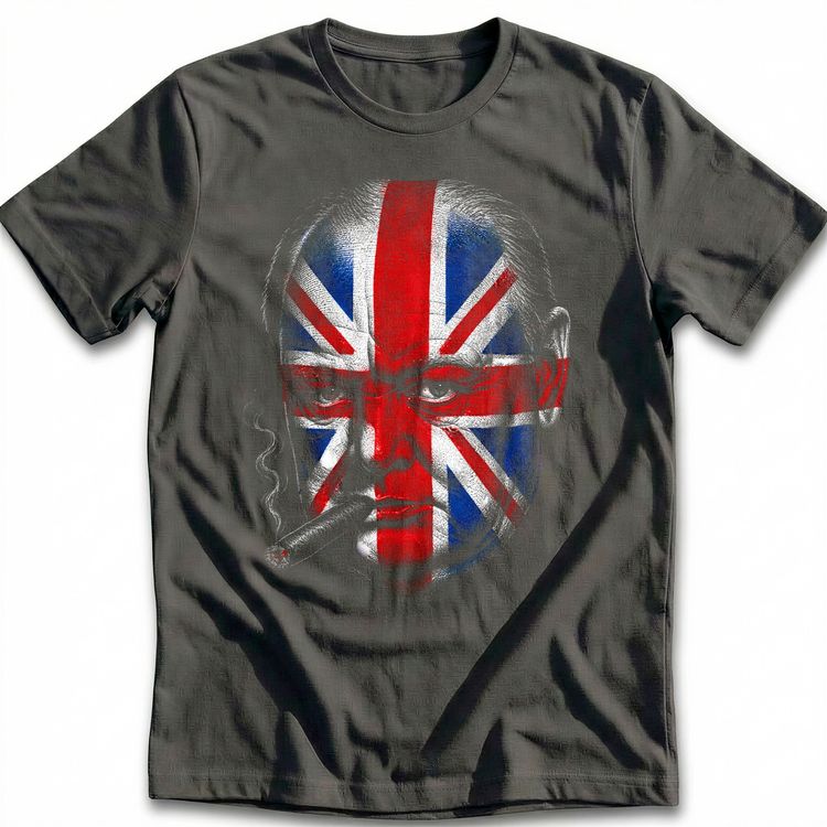 Bold Union Jack Head Style T-Shirt AU 2
