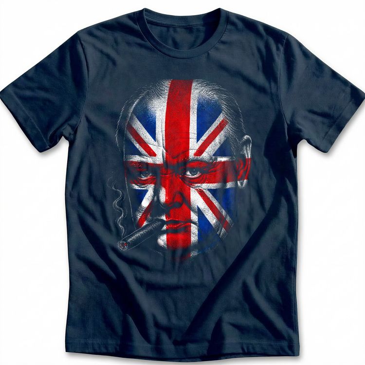 Bold Union Jack Head Style T-Shirt AU 3