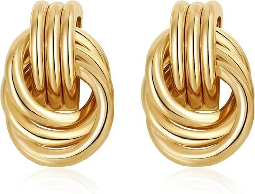 Knot Gold-Tone Knot Earrings product image