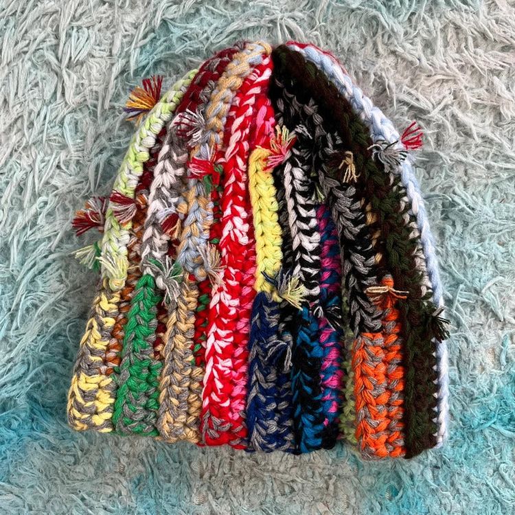 Multicoloured Wool Beanie Hat image 2