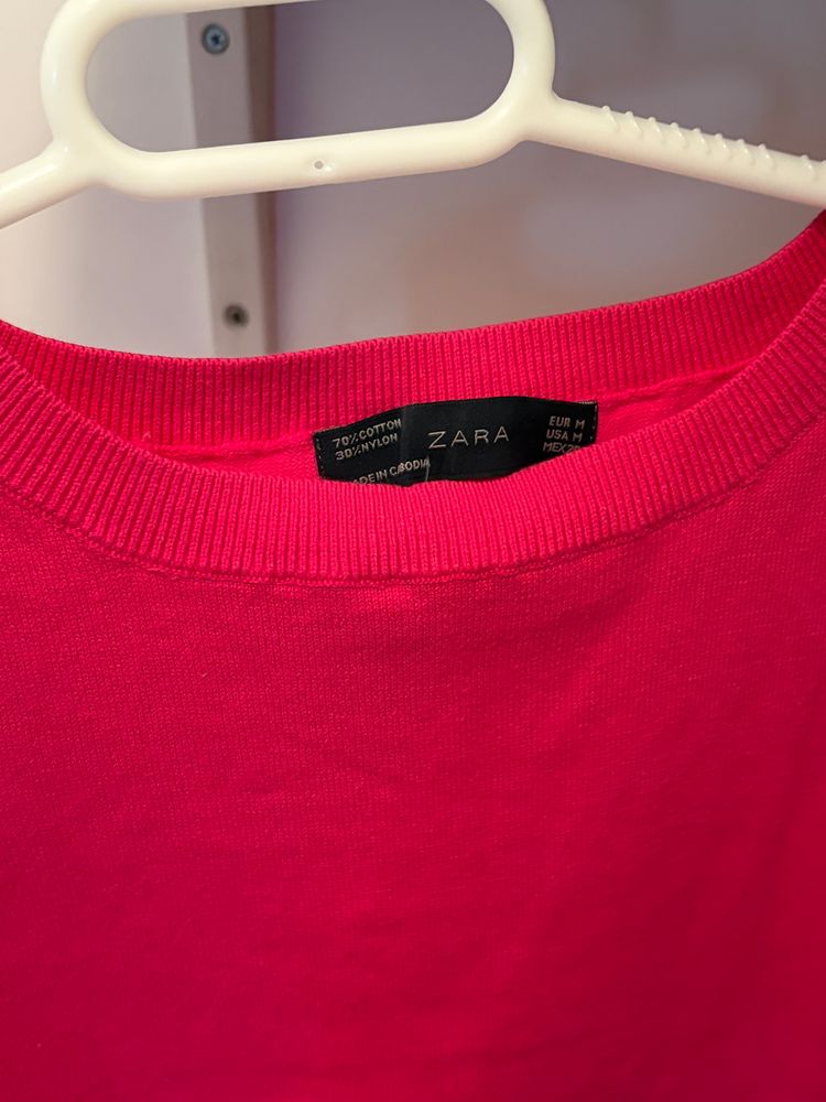 Zara Sleeveless Pink Knit Top image 2
