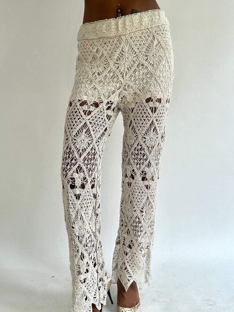 Immagine di BEST PICKS | small white old zara crochet trousers 5