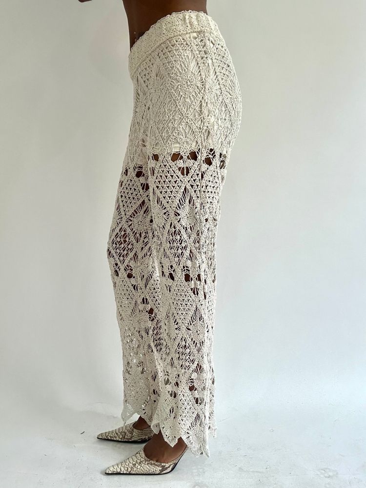 Immagine di BEST PICKS | small white old zara crochet trousers 6