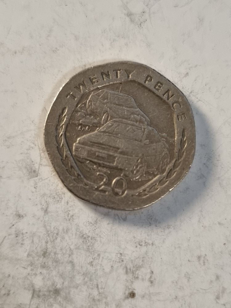 Twenty Pence Coin isle of man 1997