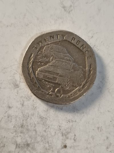 Twenty Pence Coin isle of man 1997