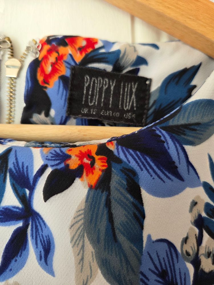 Poppy Lux Floral Short Sleeve Top 2
