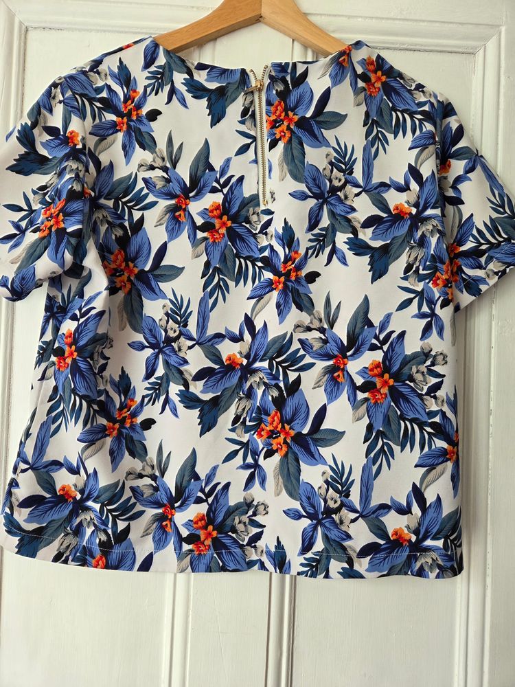 Poppy Lux Floral Short Sleeve Top 3