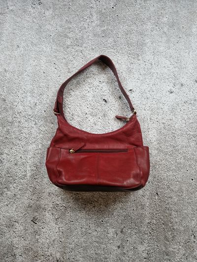 Red Leather Shoulder Bag