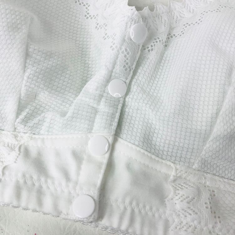 Front Fastening Ladies Bra White Fabric Non-wired Comfort 40C New (40/90 76-86cm) image 5