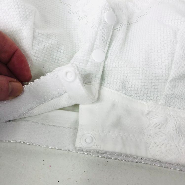Front Fastening Ladies Bra White Fabric Non-wired Comfort 40C New (40/90 76-86cm) image 7