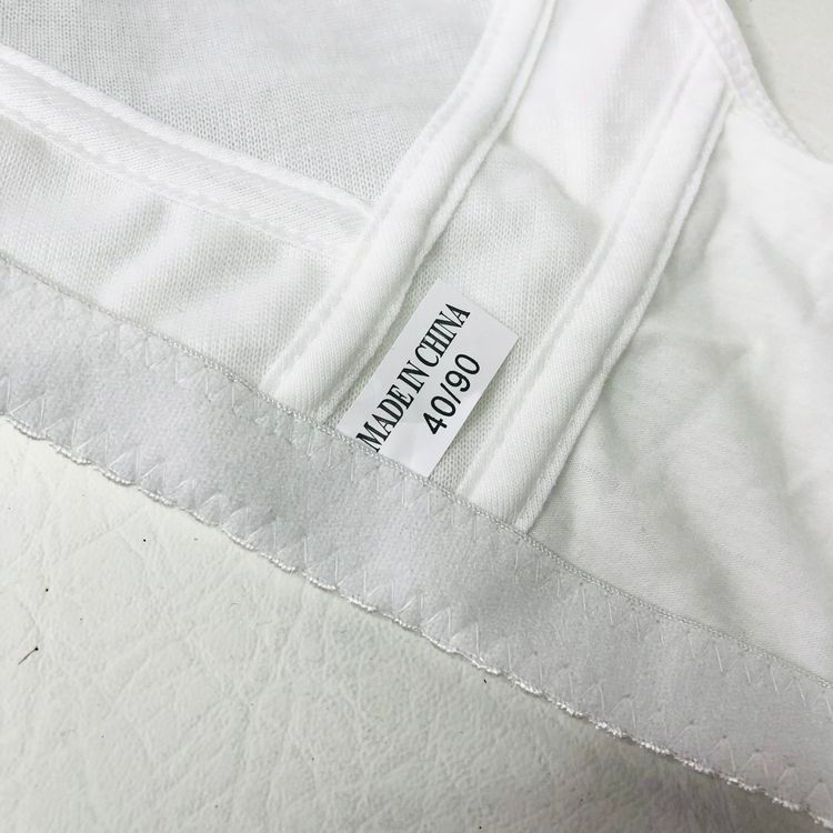 Front Fastening Ladies Bra White Fabric Non-wired Comfort 40C New (40/90 76-86cm) image 4
