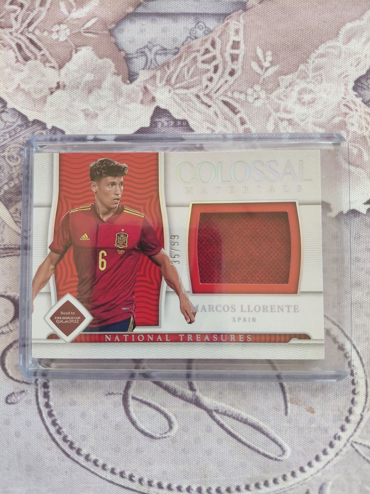 Marco Llorente National Treasures Colossal Materials Soccer Card