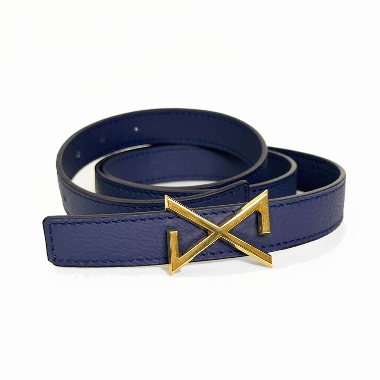 Cinturón Anagrama reversible Azul image 1