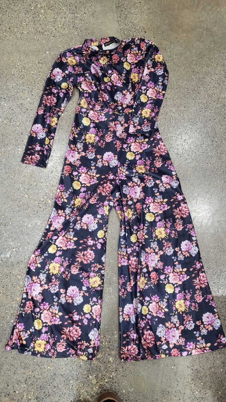 Floral Long Sleeve Jumpsuit