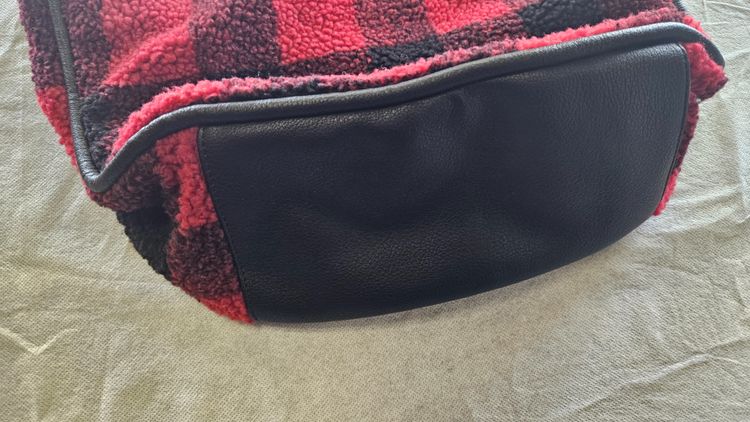 Red And Black Checkered Shoulder Bag 3