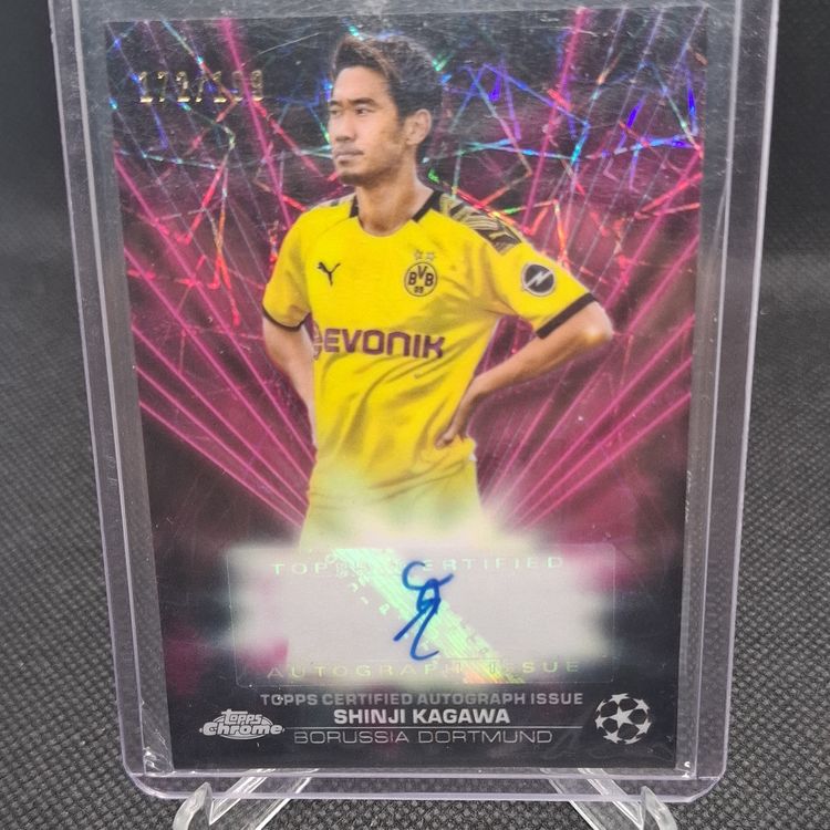 Topps Chrome Autograph Card Shinji Kagawa Borussia Dortmund