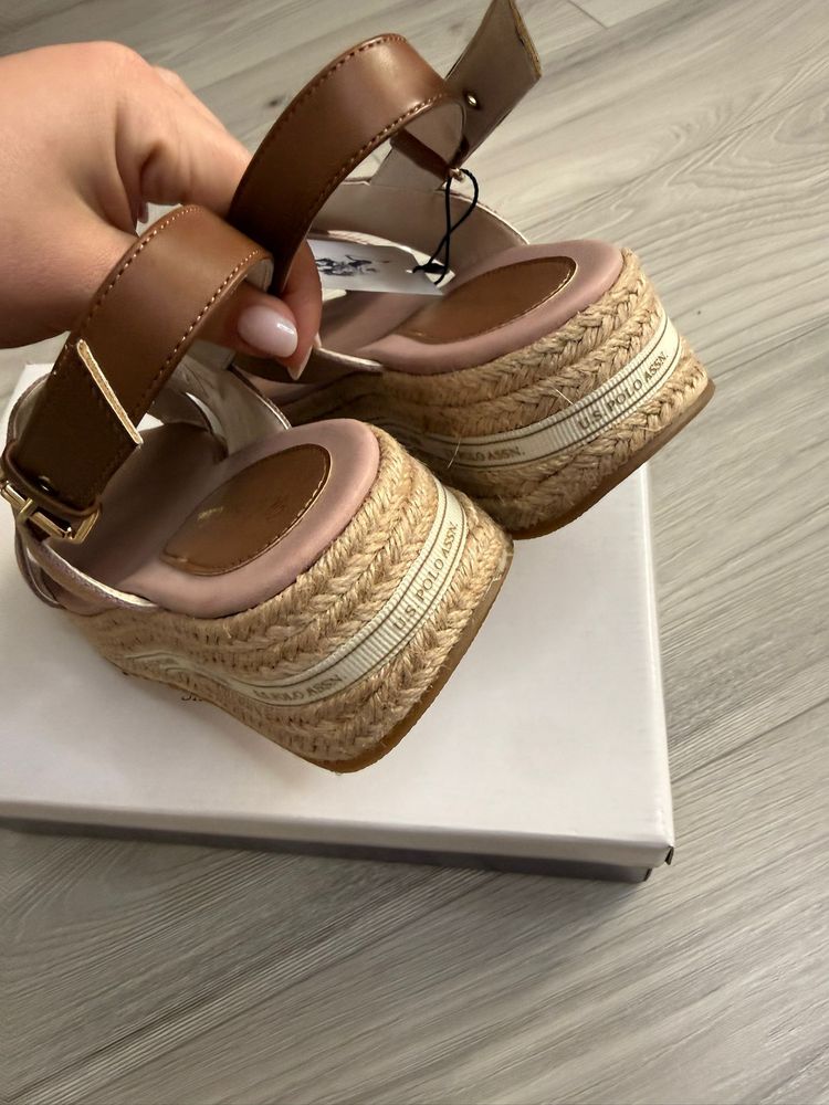 Sandały damskie Espadryle U.S. Polo Assn. Women'S Wedge Sandals  imagen 4