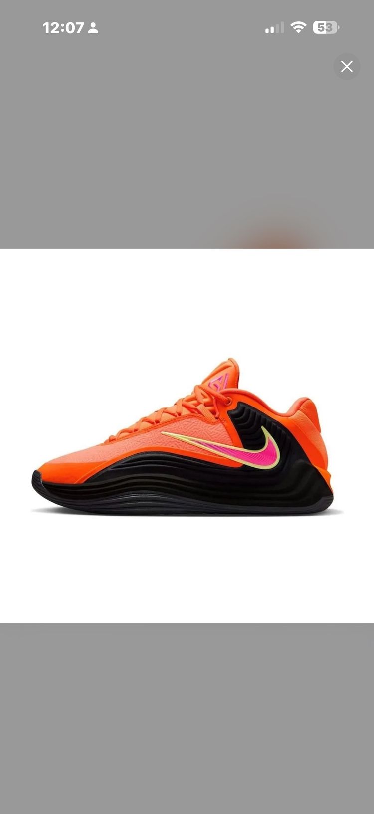 Nike UK8.5 Nike Giannis Freak 7 Orange C800 product image