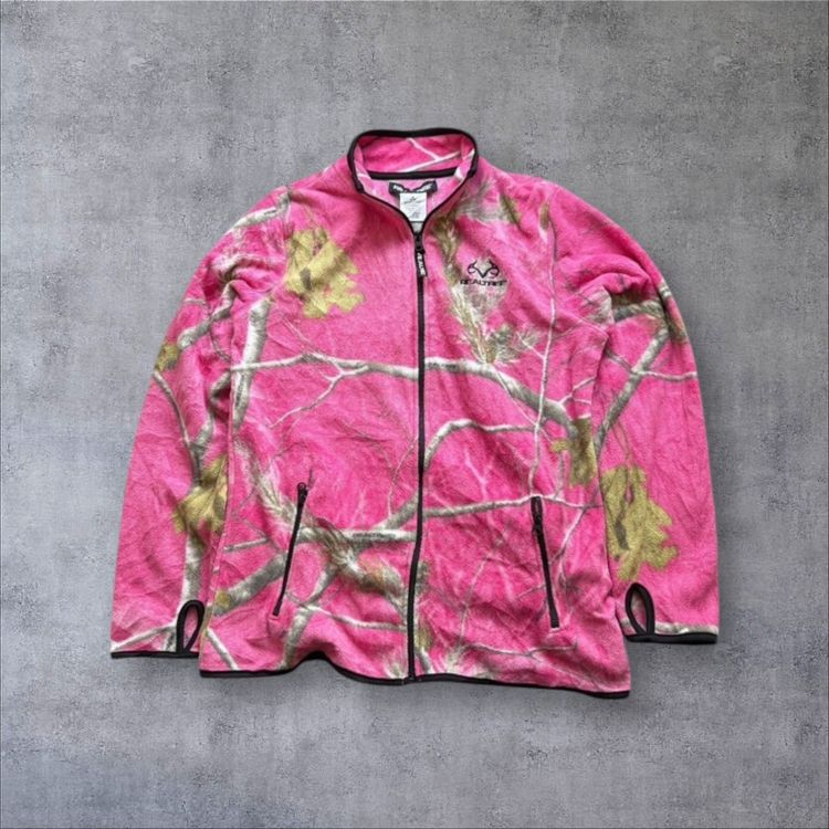 Realtree Pink Camo Fleece Jacket image 2