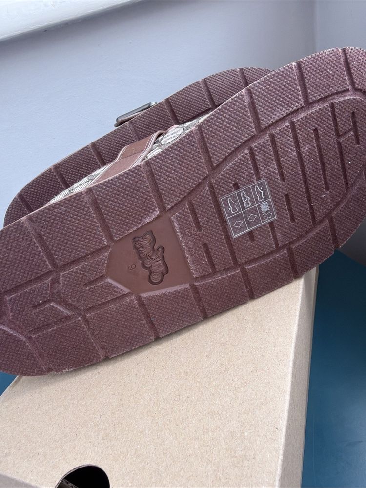 COACH Mens Archival Buckle Clog In Signature Jacquard Slides Oak Brown UK8.5 BN image 5