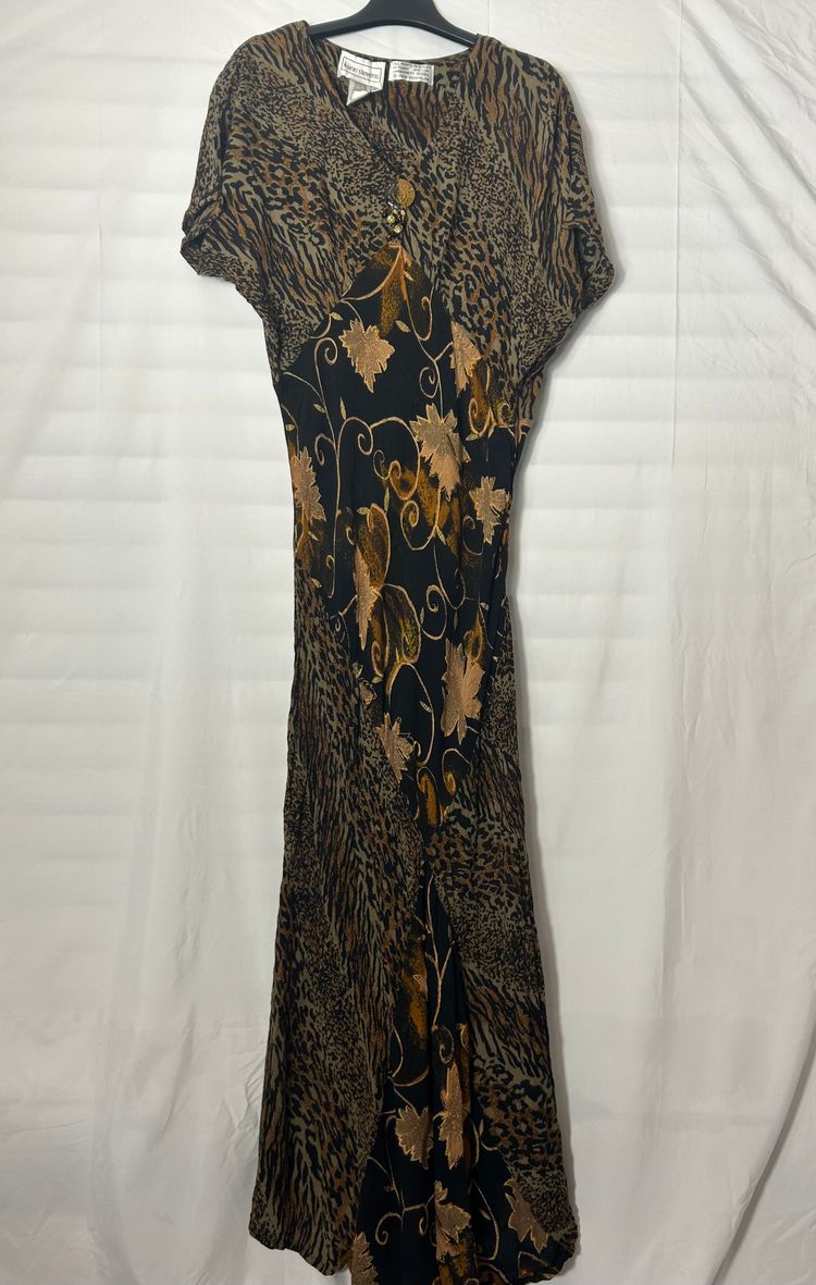 Karin Steven’s Animal Print Mixed Pattern Dress 2