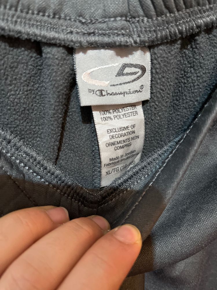 Champion Grey Polyester Track Pants 3