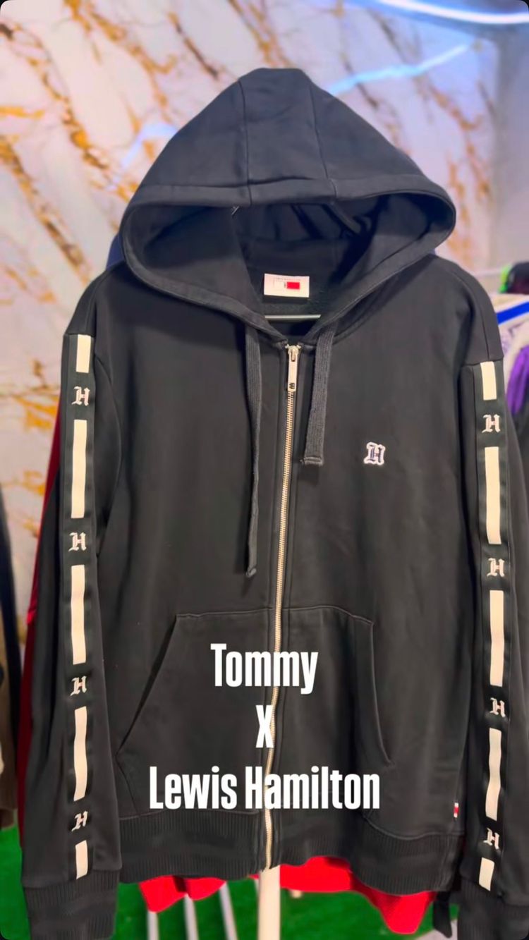 Tommy Hilfiger x Lewis Hamilton Full Zip Hoodie Black – L image 1