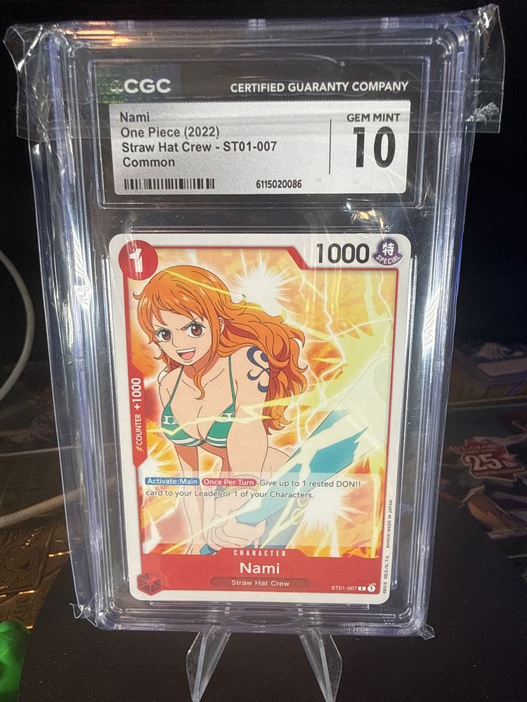 One Piece Straw Hat Crew Character Card CGC Gem Mint 10