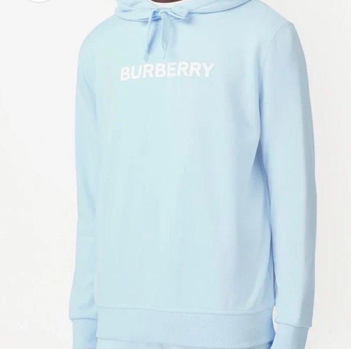 Burberry Light Blue Hoodie imagen 1
