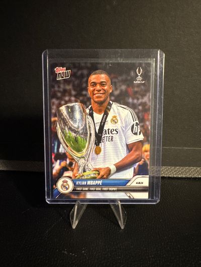 Kylian Mbappe 2024-25 Topps Now First Game First Goal First Trophy