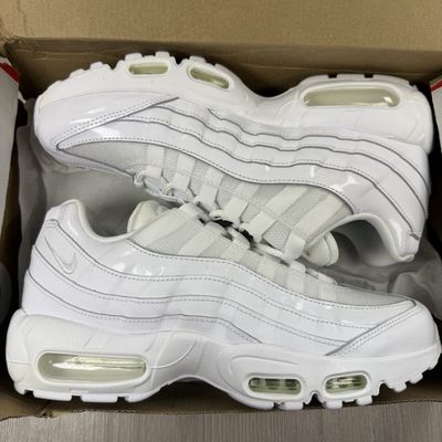 Size 6.5 - Nike Air Max 95 Trainers Triple White 307960-108