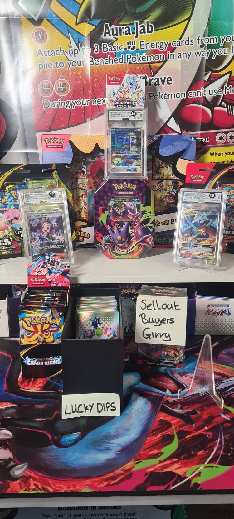 Pick 1 lucky dip (hit card , pack or fire from the back 