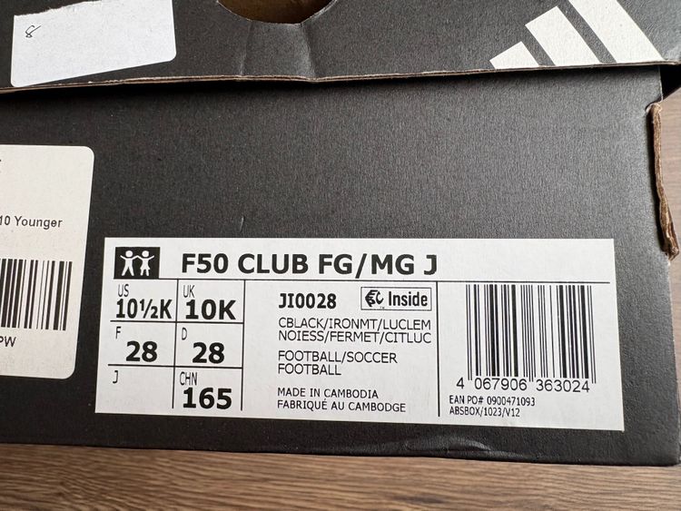 Adidas F50 Club Fg/Mg J Football Boots up size 10k image 6