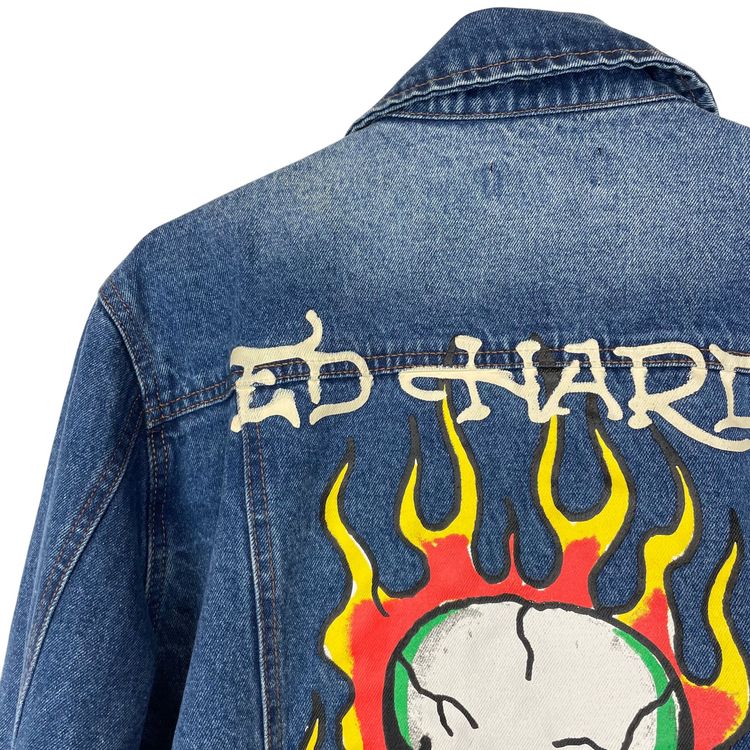 Immagine di Ed Hardy Denim Trucker Jacket Large 3
