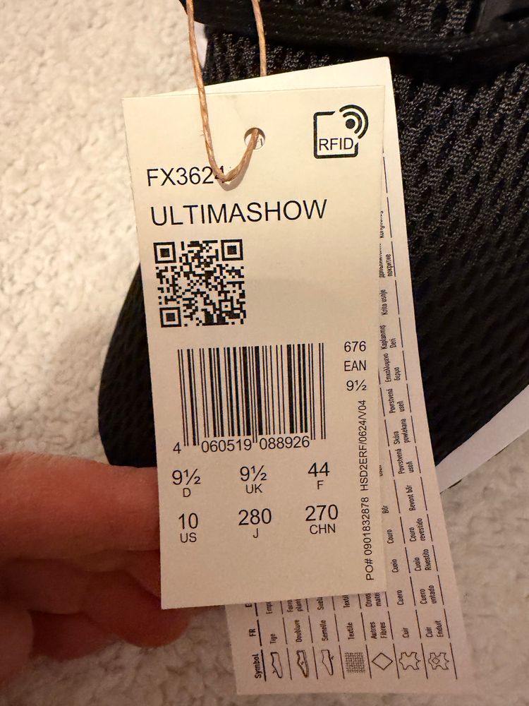 Adidas Ultimashow Black Running Shoes UK9.5 imagen 2