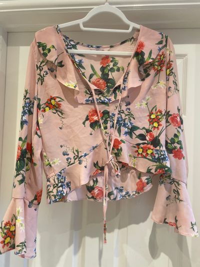 Miss Selfridge Pink Floral Blouse
