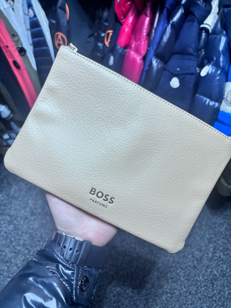 Boss Beige Pouch Bag