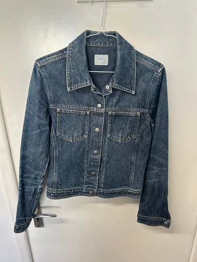 vintage 00s denim jacket silver fastenings