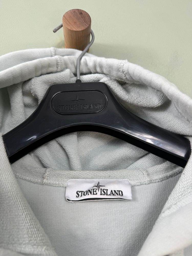 Stone Island Pastel Blue Zipped Hoodie image 5