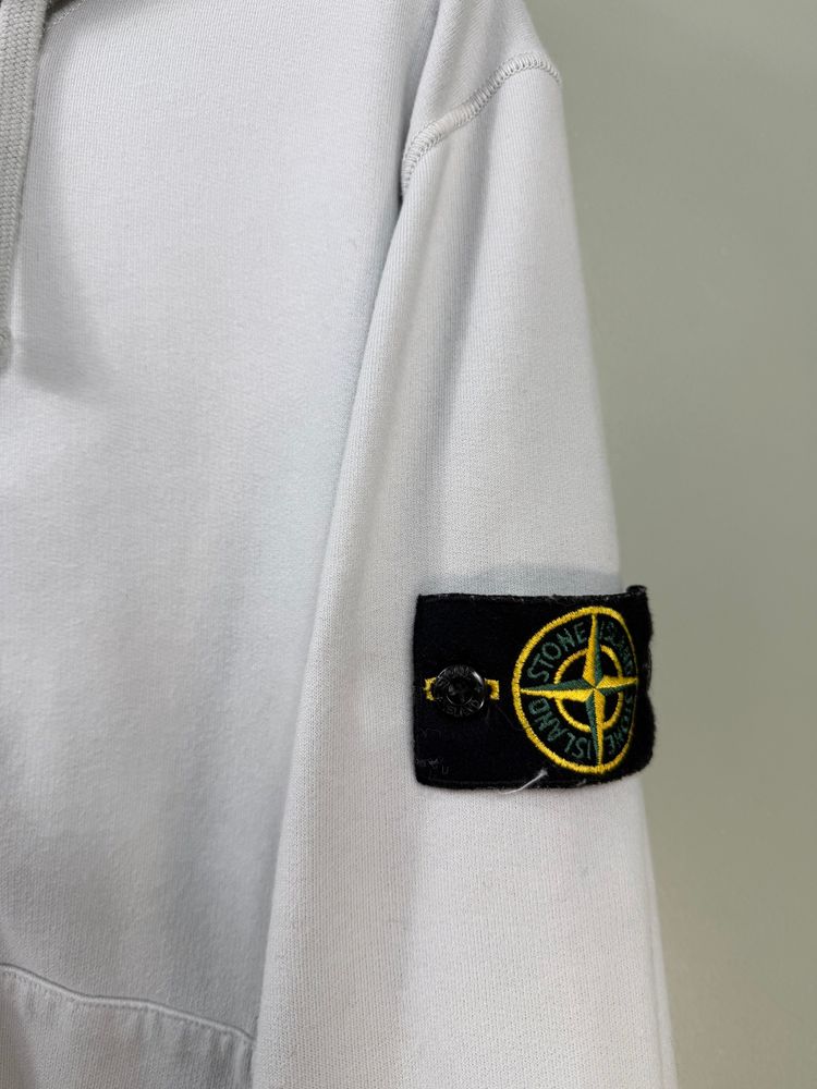 Stone Island Pastel Blue Zipped Hoodie image 2
