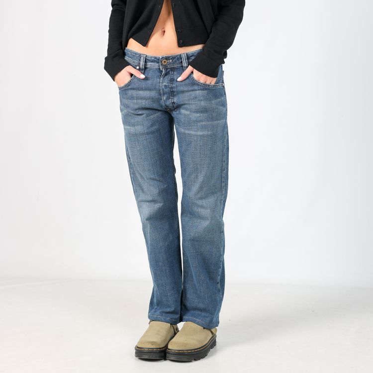 Immagine di Light Blue y2ks Diesel Denim Bootcut Jeans Pants (30x29) 4