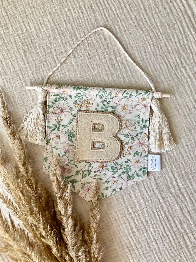 Handmade Floral Name Banner image 3