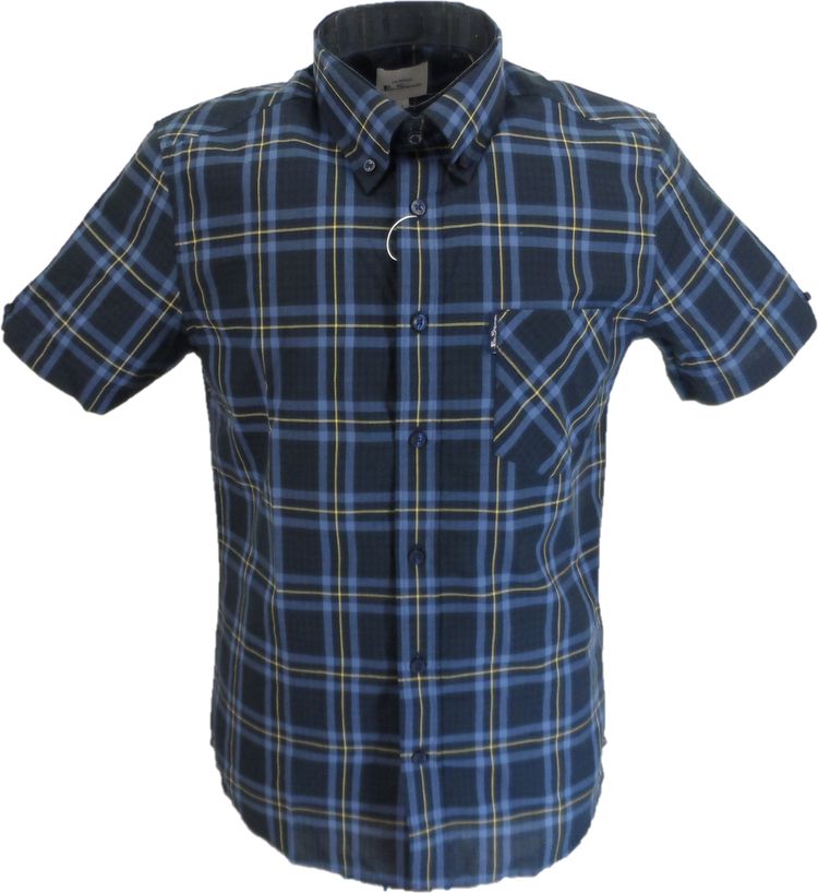 Ben Sherman Ben Sherman Mens Dark Navy Big Check Short Sleeved Shirt product image