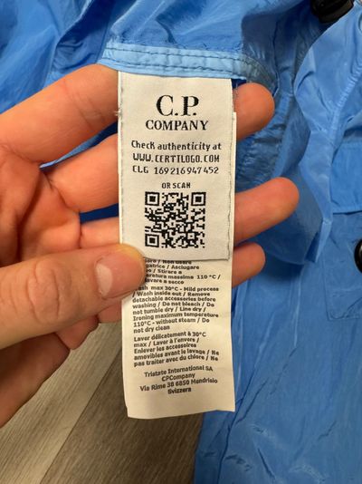 C.P. Company Blue Quarter Zip Chrome Jacket 4