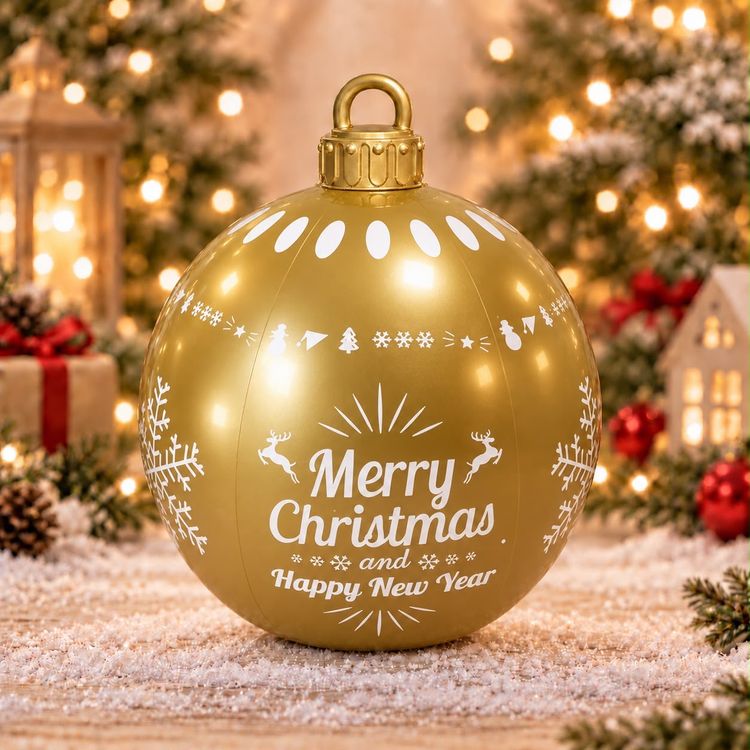 Immagine di Gold Christmas Ornament Ball 1