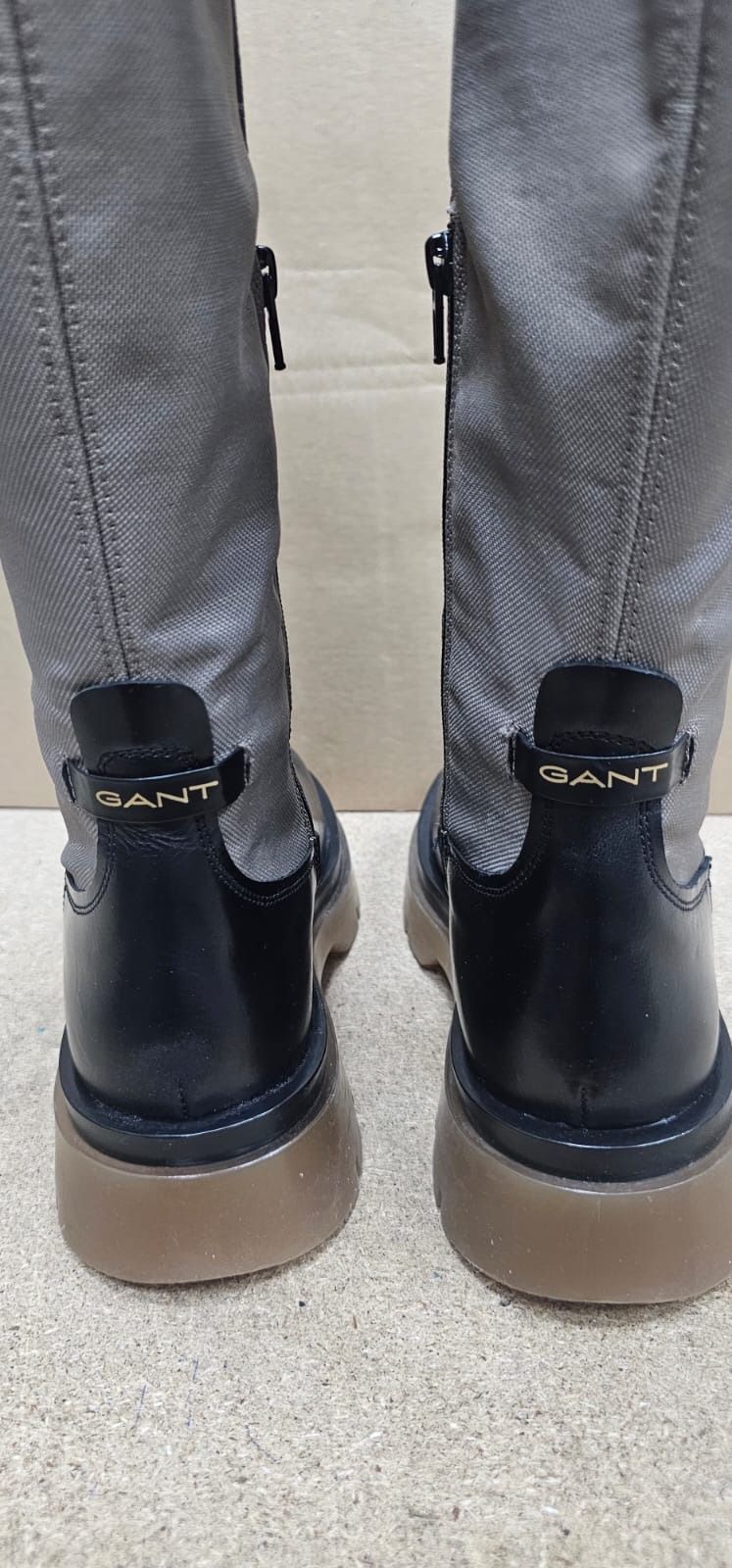 GANT two-tone knee-high boots