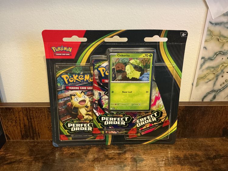 Pokémon Trading Card Game Perfect Order Booster Pack 3-Pack With Chikorita Promo Card