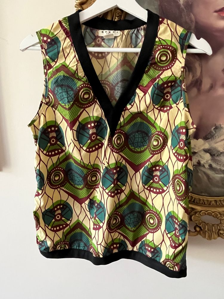 Marni Marni At H&M Sleeveless Patterned Top size 38 product image