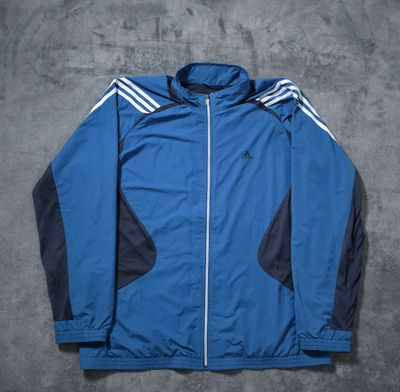 Adidas Blue And Black Track Jacket