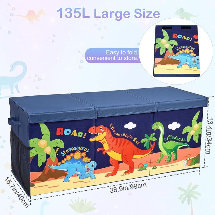 Dinosaur-Themed Large Storage Box 2